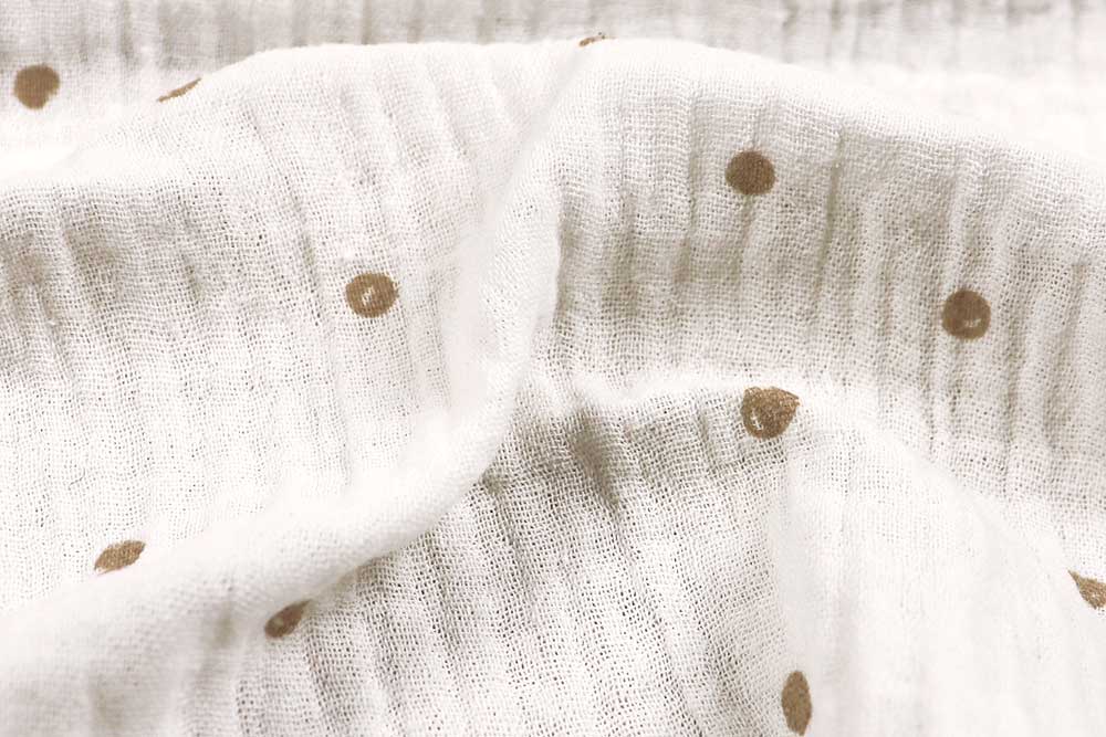 Musselin - Dotty - Off White 