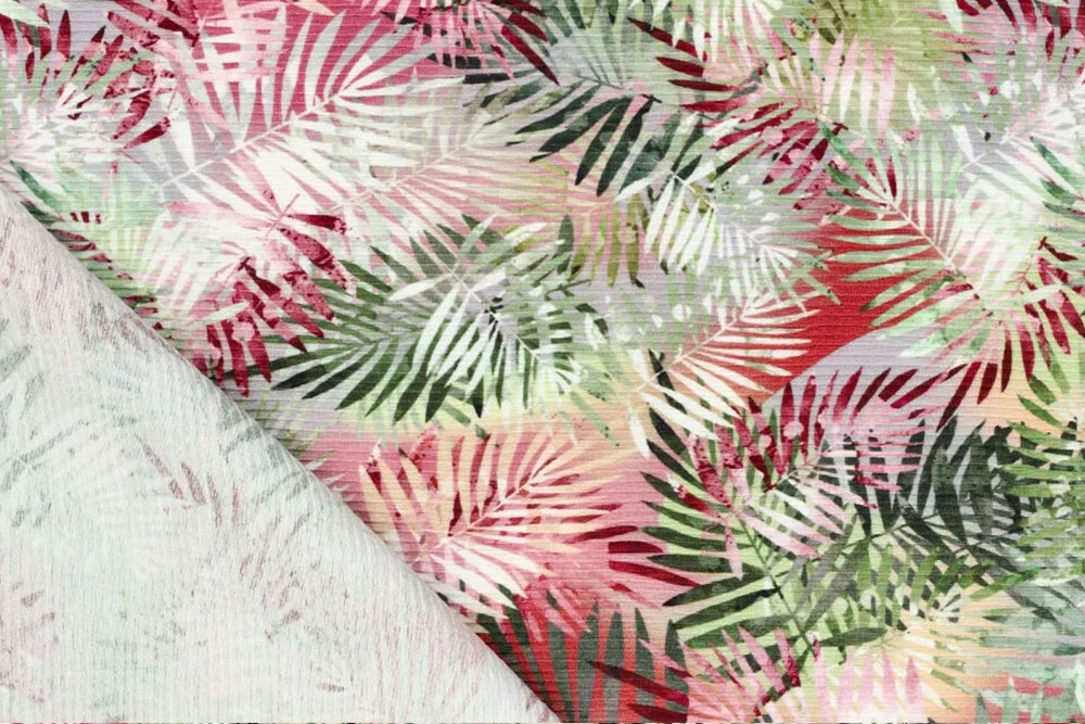 Viskosejersey Plissee - Tropic 