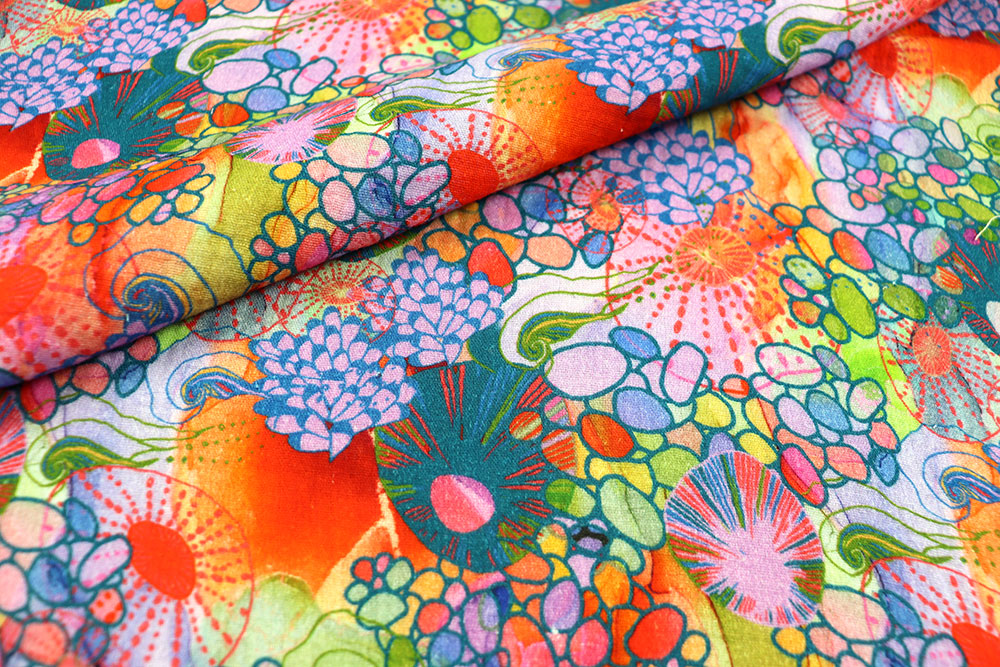 Musselin - Abstract Flowers 