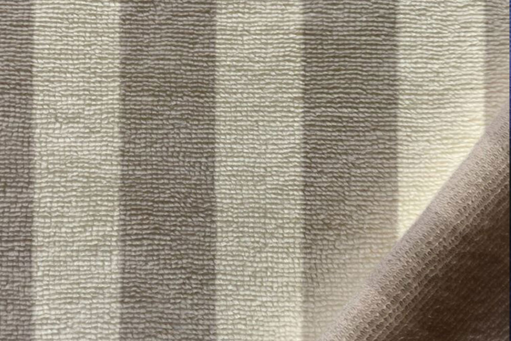 Bambus-Frottee - Beige/Grau 