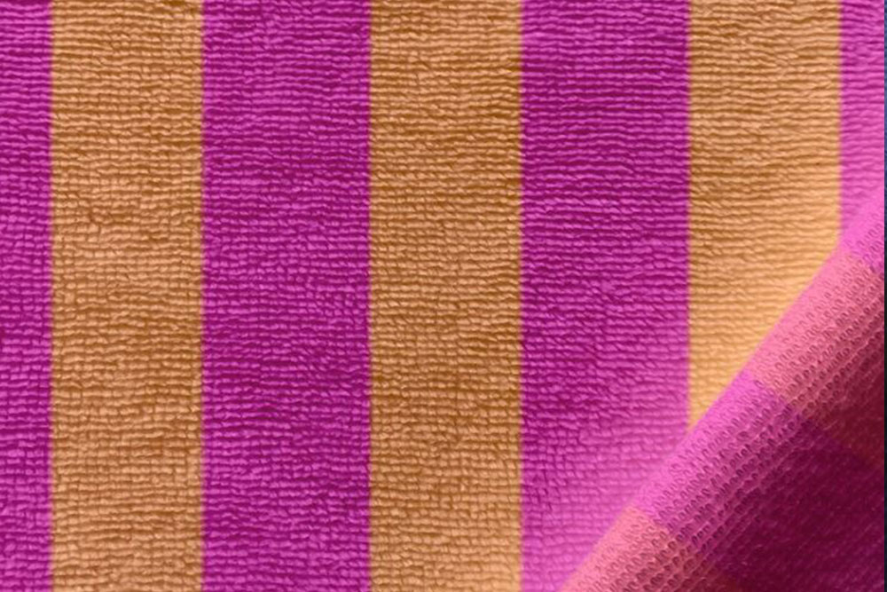 Bambus-Frottee - Pink/Orange 