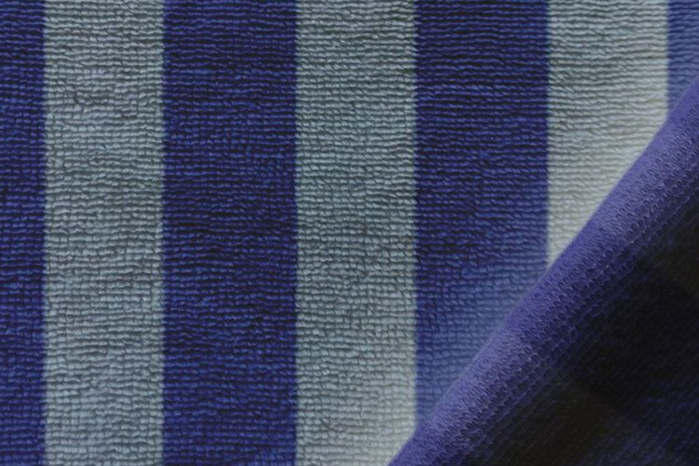 Bambus-Frottee - Blau/Hellblau 