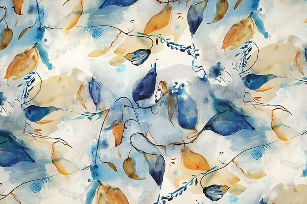 Viskosestoff - Orelia Blue 