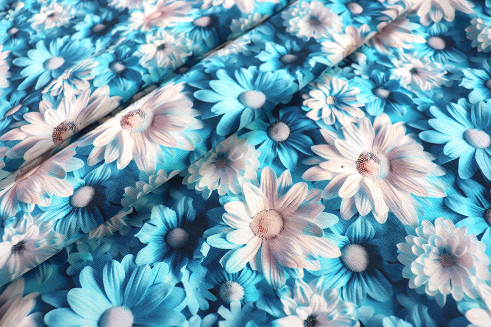 Jersey Digital - 3D-Blüten 