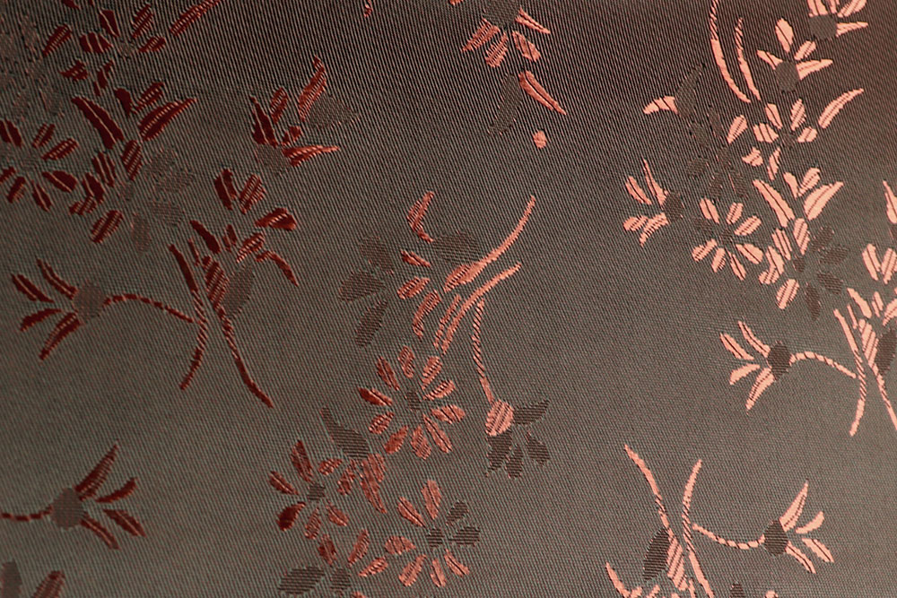 Jacquard-Taft - Zweige Braun