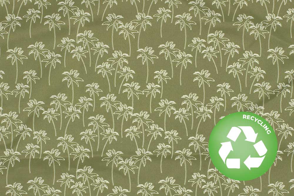 Badehosen Stoff - Olive Palm 