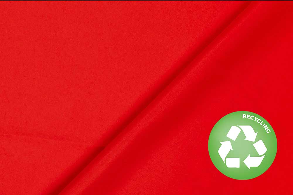 Badehosen Stoff - Uni - Rot 