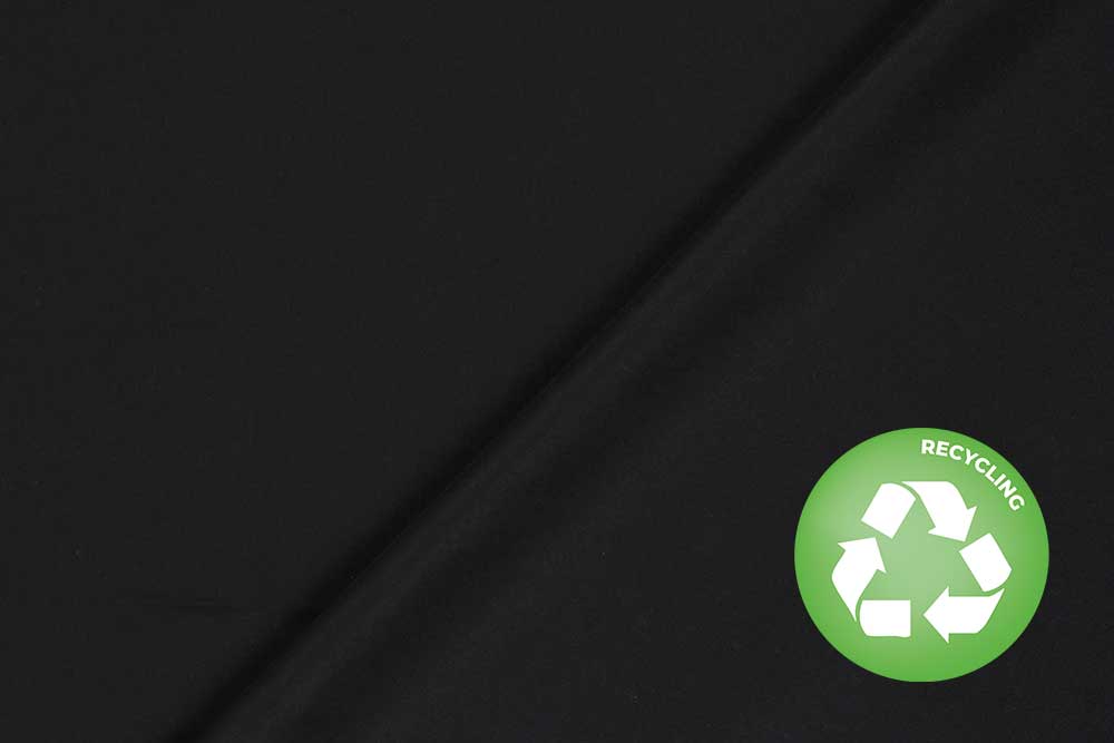 Badehosen Stoff - Uni - Schwarz 