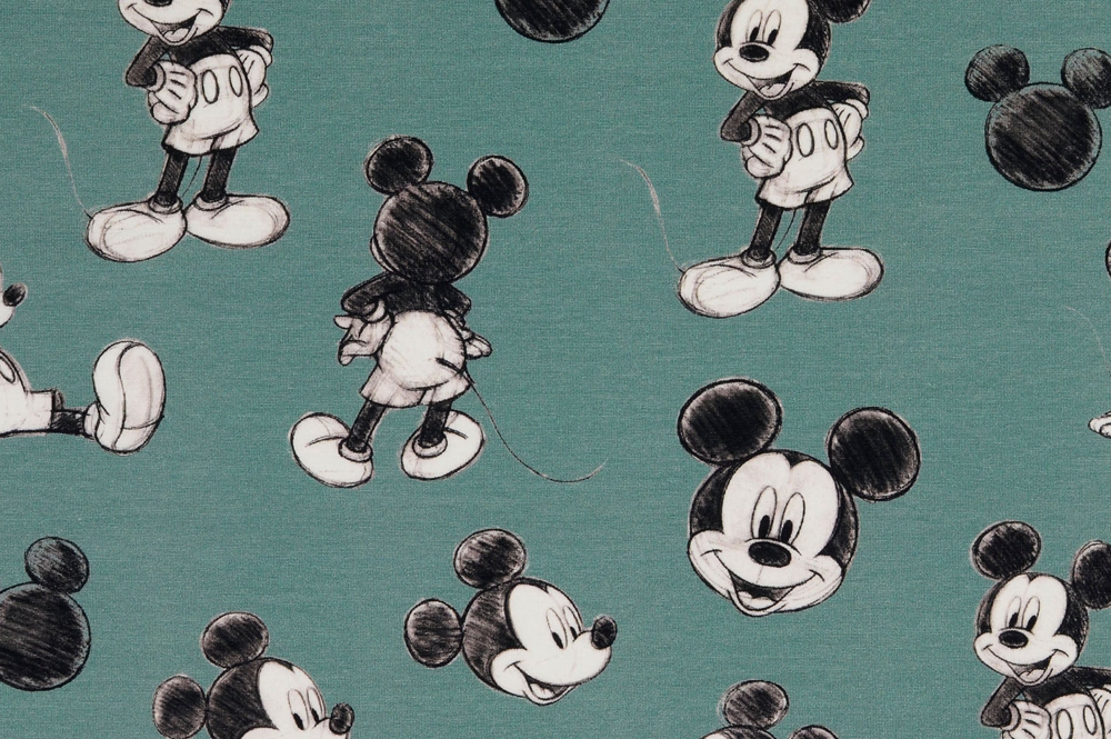 Baumwolljersey - Mickey Mouse 