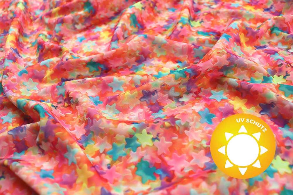 Badeanzugstoff - Gummisternchen 