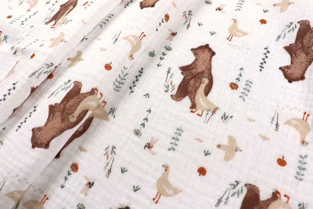 Musselin - Gans und Bär 