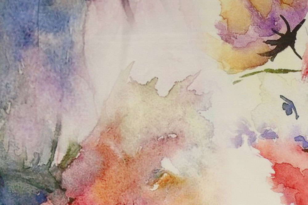 Viskosestoff - Aquarellgarten 