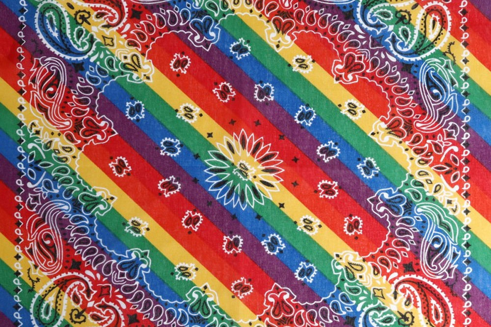 Bandana - Rainbow Paisley 