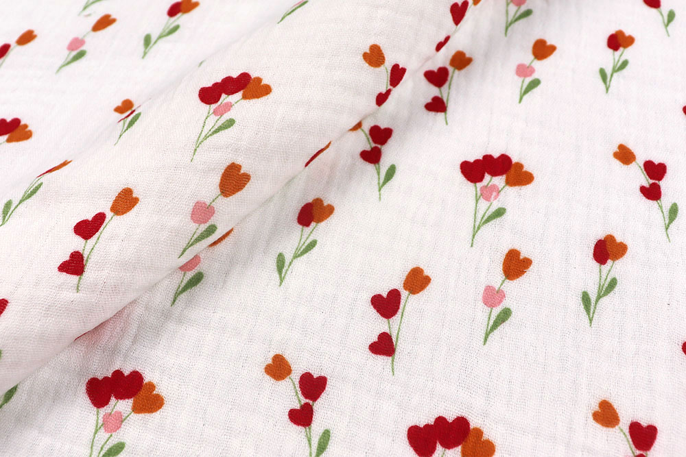 Musselin - Frühlingsblumen 