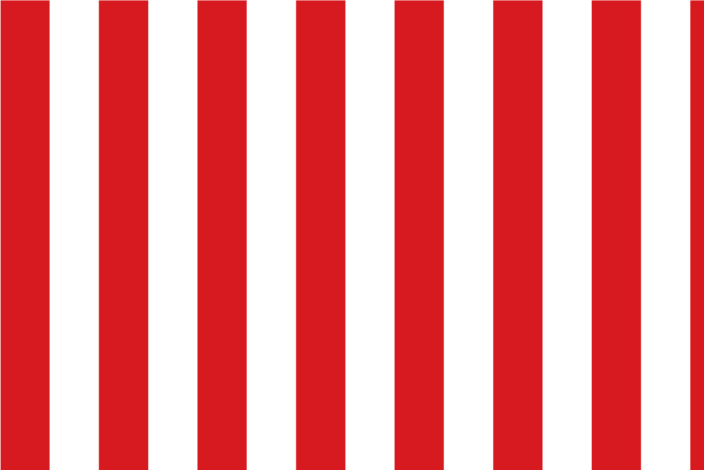 Blackout - Blockstreifen 6 cm Rot/Weiß 