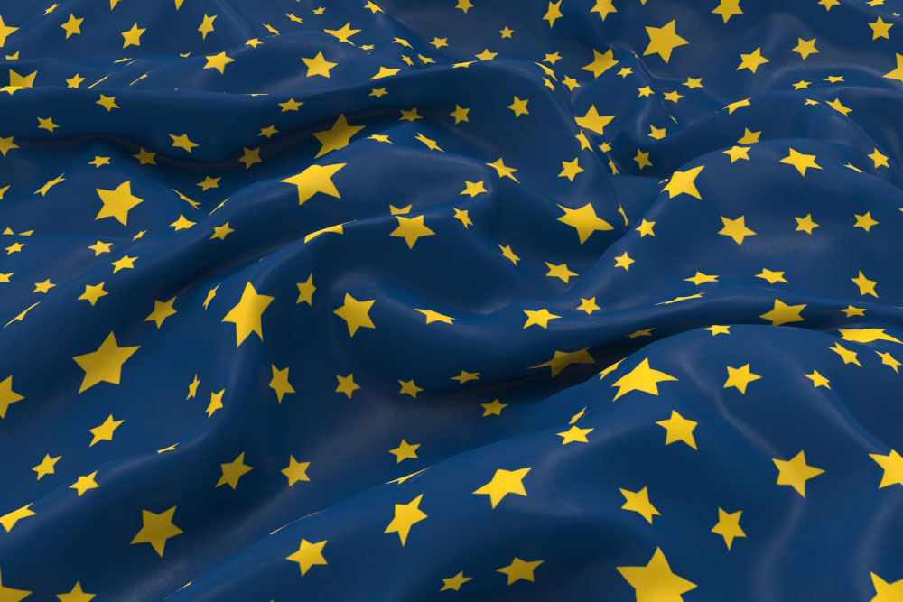 Blackout - Sterne - Night Colours Nachtblau/Gelb