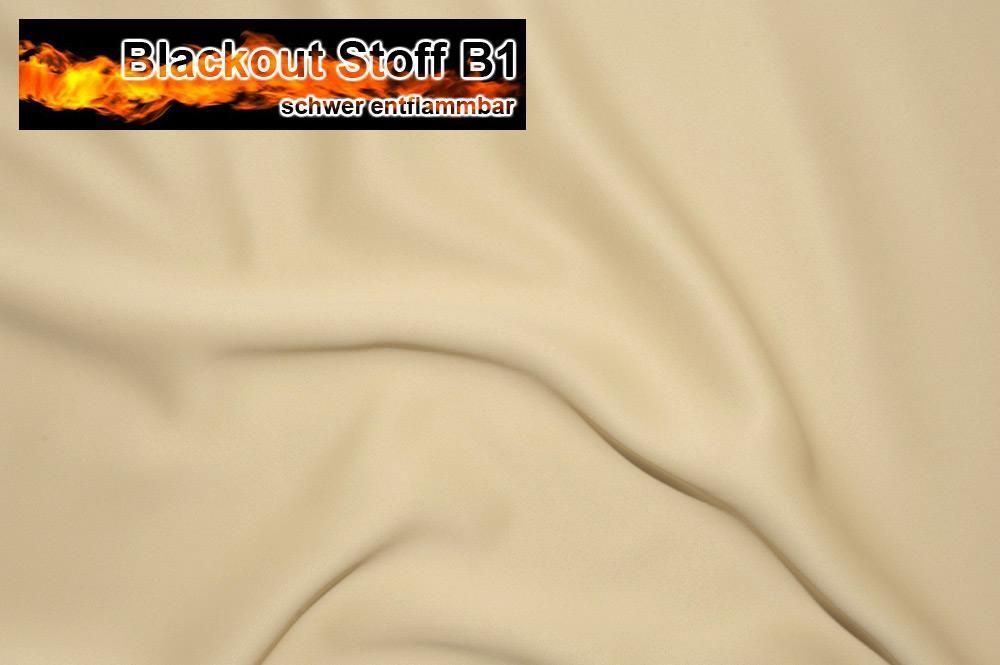 Blackout-Stoff schwer entflammbar - 280 cm - Beige - 2,0 Meter 