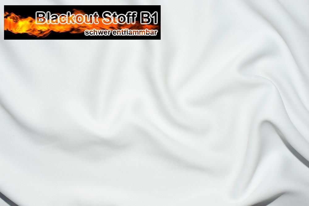 Blackout-Stoff schwer entflammbar - 280 cm Off-White