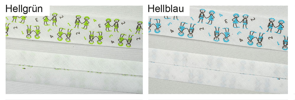 Schrägband Girl and Boy - 2,7/5,4 cm breit - Meterware 