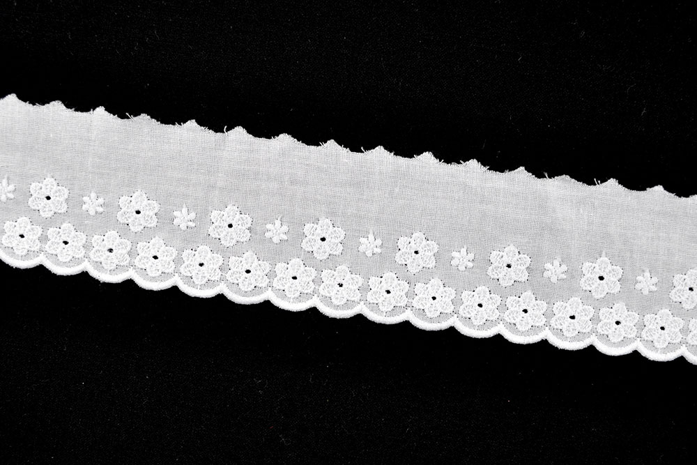 Wäschespitze Blütentraum - 4,7 cm breit - Meterware 