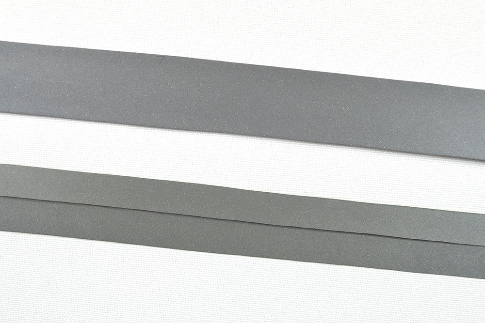 Reflektierendes Schrägband - 2/4 cm breit - Meterware 