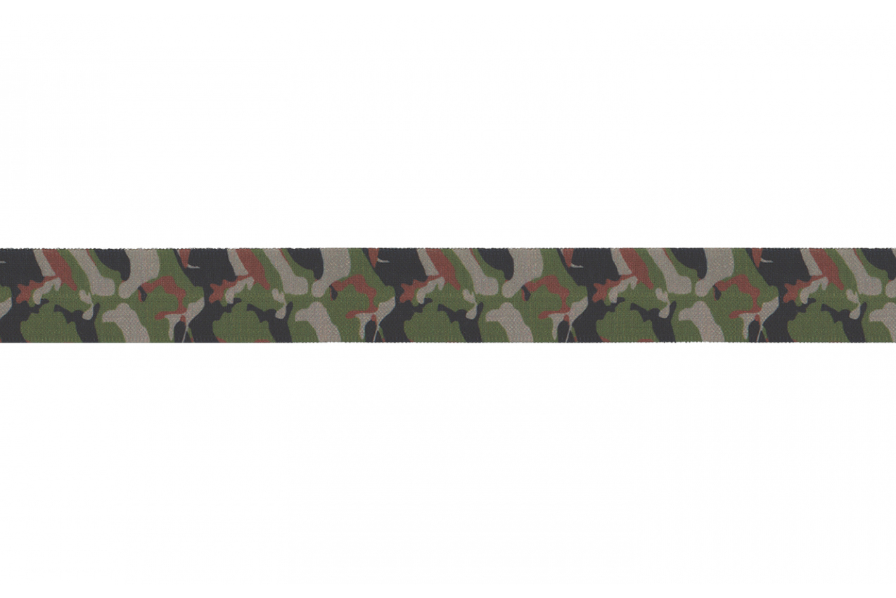 Elastisches Einfassband - Camouflage - Grün 