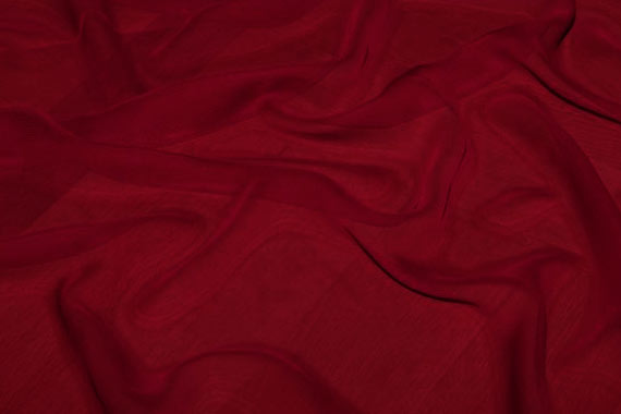 Chiffon Stoff - Bordeaux - 2,0 Meter 