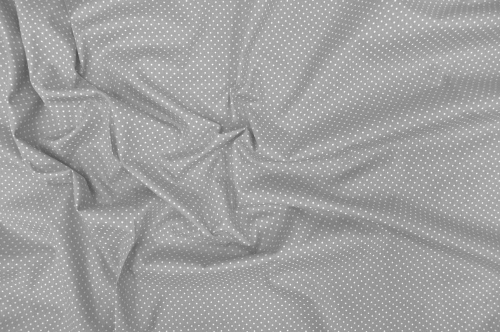 Patchwork-Stoff Léger - Small Dots - Hellgrau/Weiß 