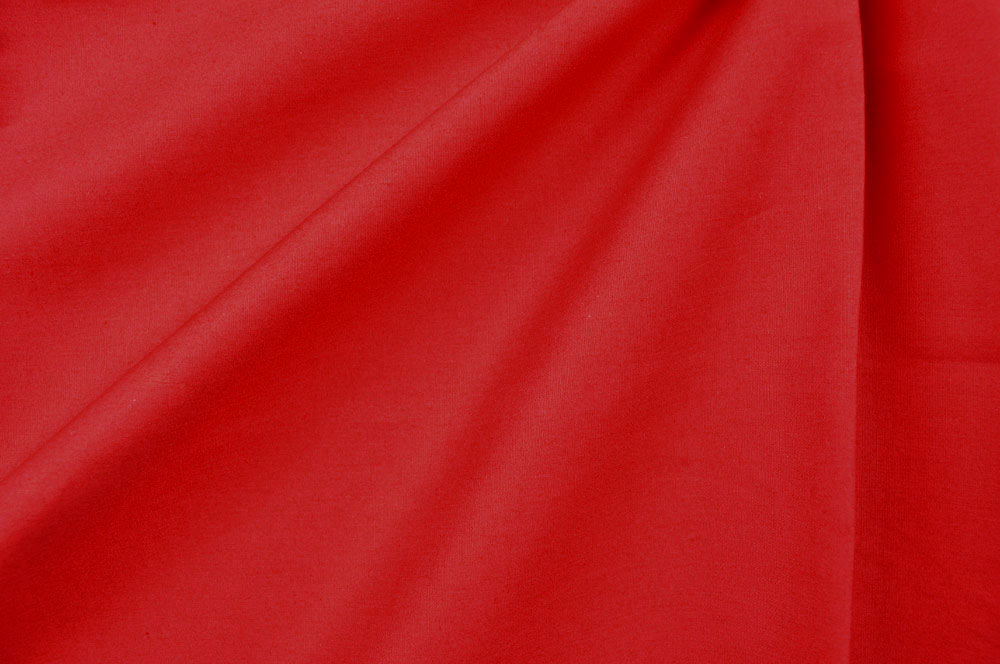 Baumwollstoff Popeline - Uni Rot