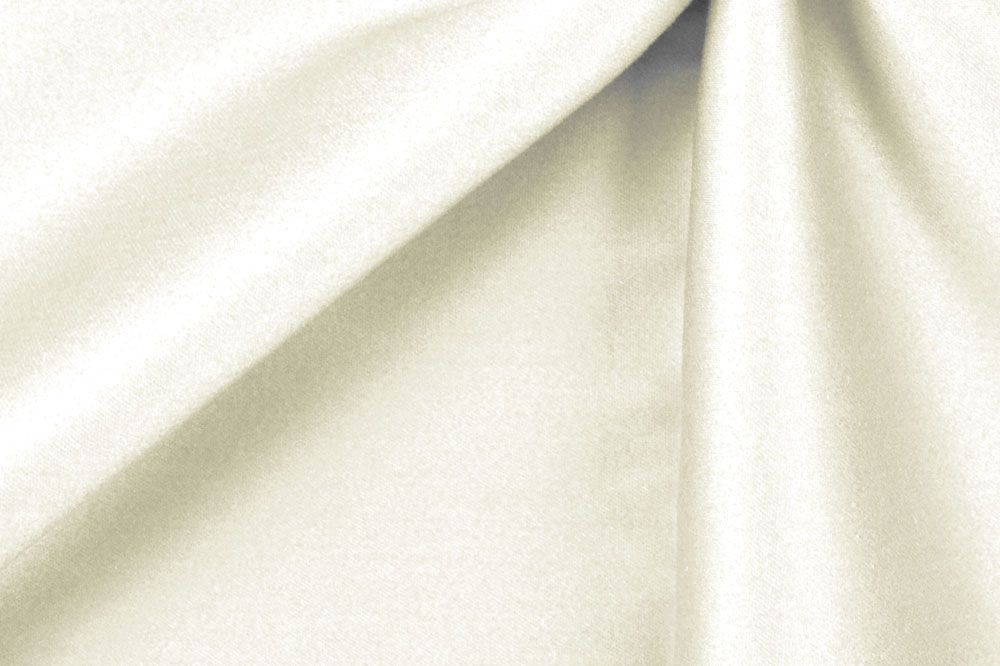 Baumwoll-Satin - Stretch - Uni - Creme - 1,0 Meter 