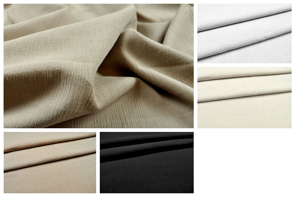 Crinkle - Baumwollstoff - Uni 