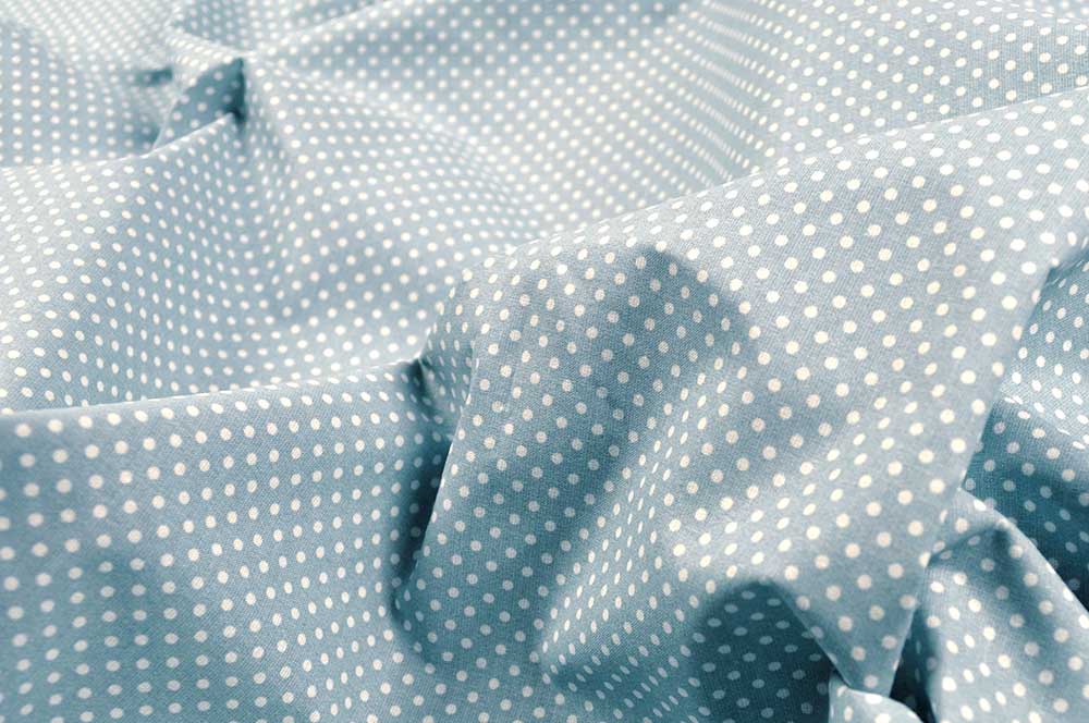 Baumwollstoff - Punkte - 290 cm - Hellblau 