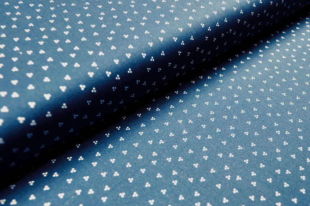 Baumwoll-Trachtenstoff - Hannas Tupfen - Alpenblau 