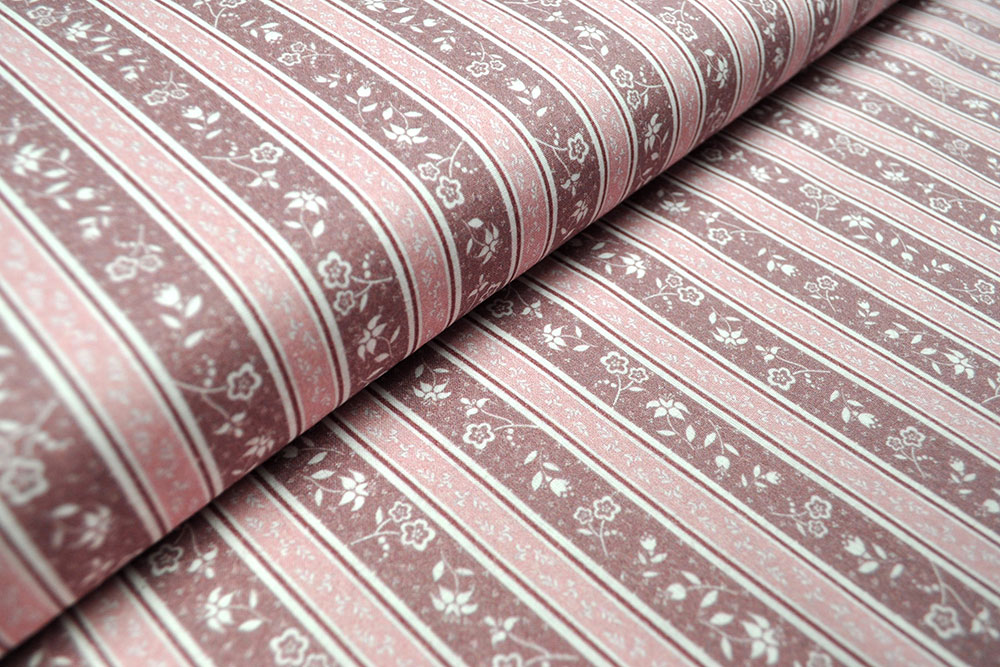 Baumwoll-Trachtenstoff - Susis Streifen - Almrosa 