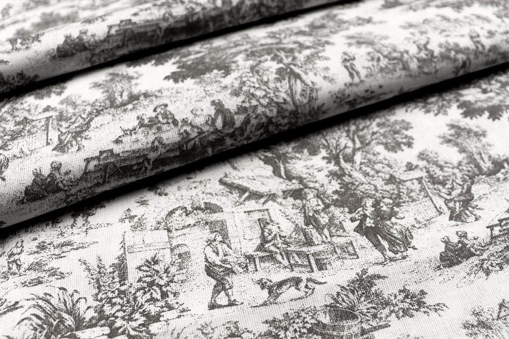 Baumwollstoff - Toile de Jouy - 295 cm 