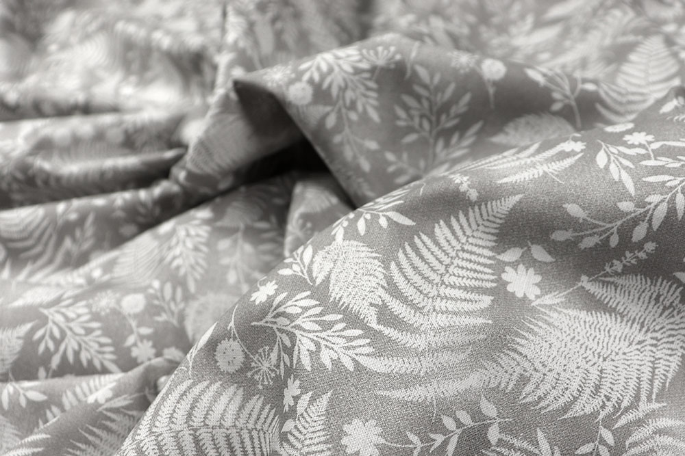 Bettwäsche-Stoff - Tropical Grey - 295 cm 