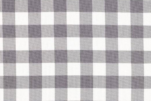 Baumwoll-Canvas wasserdicht - Karo Grau