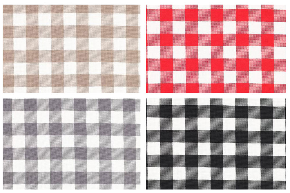 Baumwoll-Canvas wasserdicht - Karo 