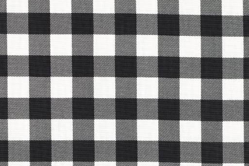 Baumwoll-Canvas wasserdicht - Karo Schwarz