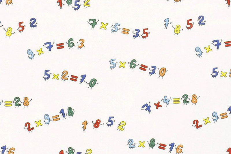 Baumwollstoff - Rechnen macht Spaß 