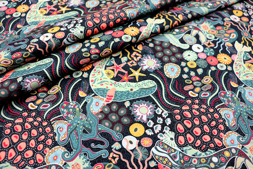 African-Waxprint-Look - Crazy Seas 