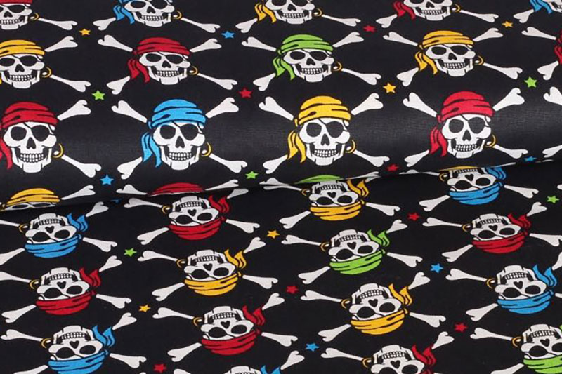 Baumwollstoff - Piraten Ahoi 