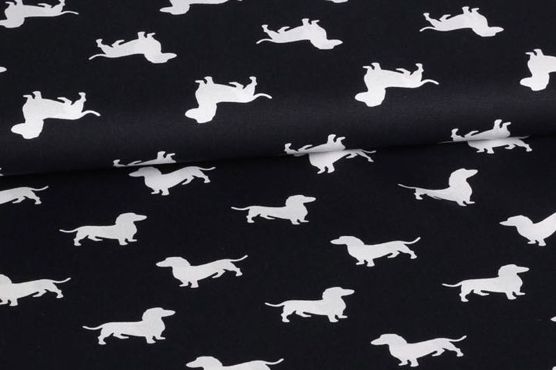 Baumwollstoff - Dackel 