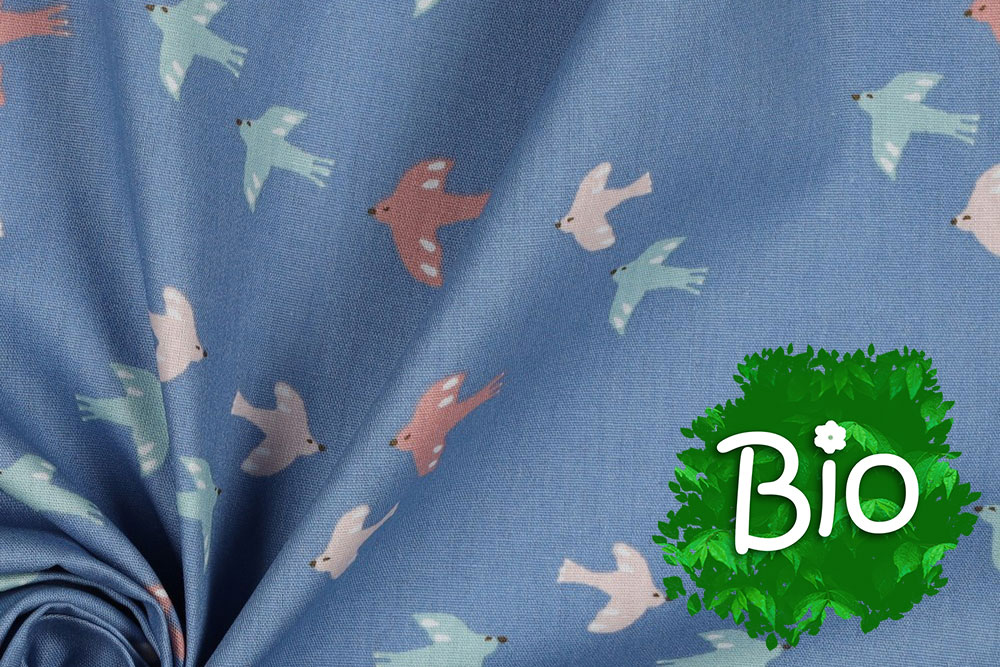 Baumwoll-Popeline - Vogelfrei - BIO 