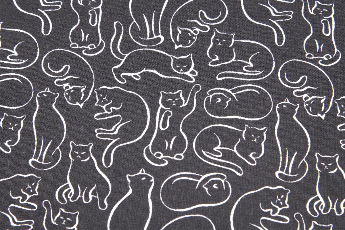 Baumwoll-Popeline - Cat Art 