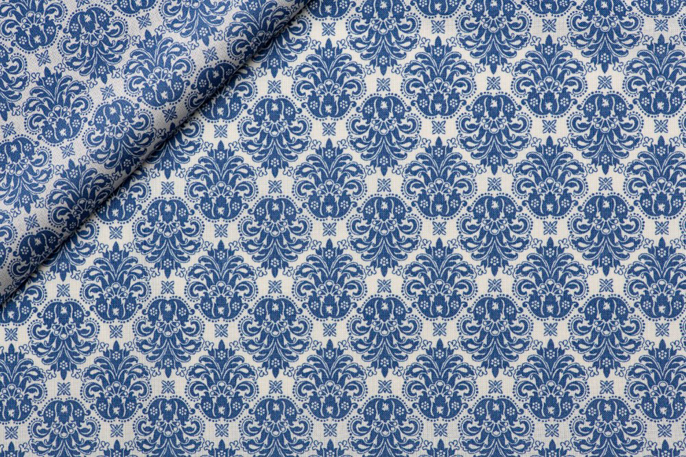 Baumwollstoff - Mini Louis - Blau 