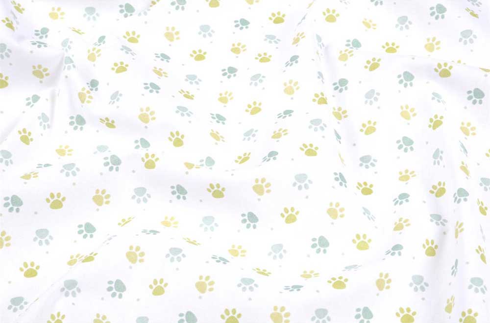 Baumwollstoff - Kleine Pfoten 
