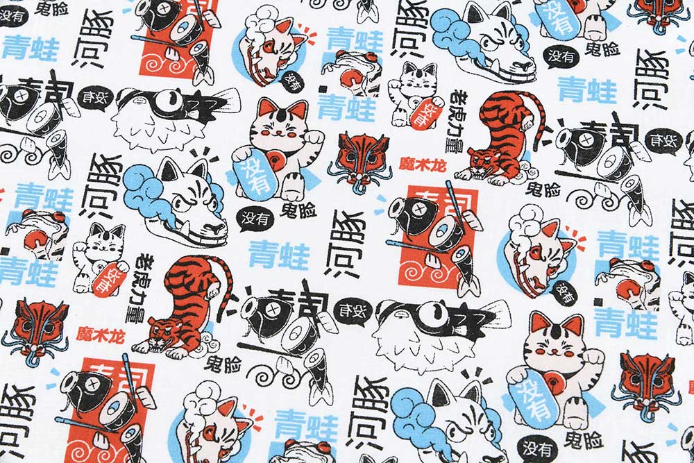 Baumwollstoff - Manga Style 