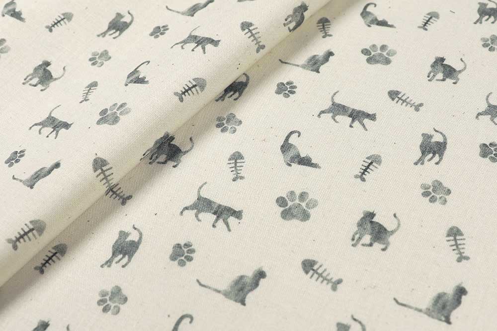 Baumwoll-Popeline - Cat Life 