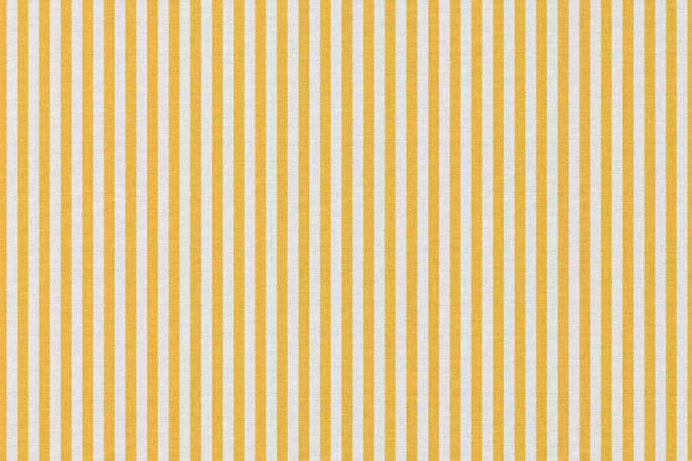 Baumwollstoff - Streifen - Weiß/Gelb 